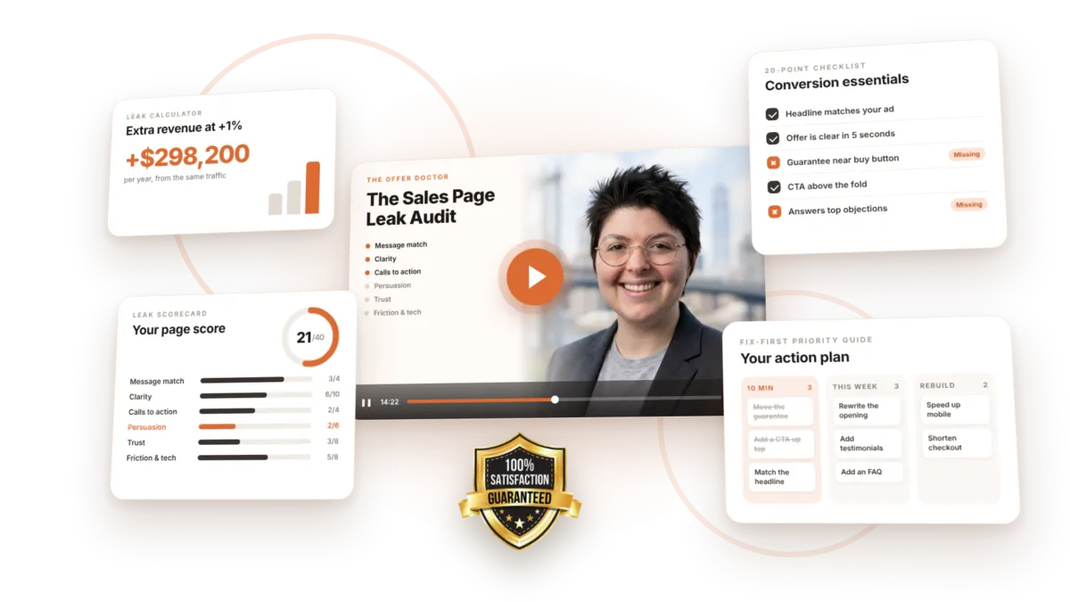 The Sales Page Leak Audit kit